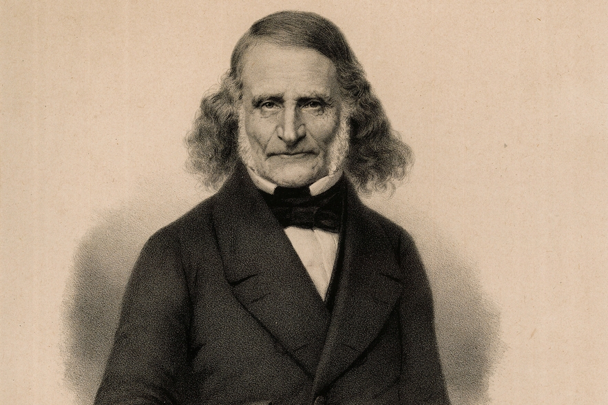 Portrait of Leopold Zunz at age 70