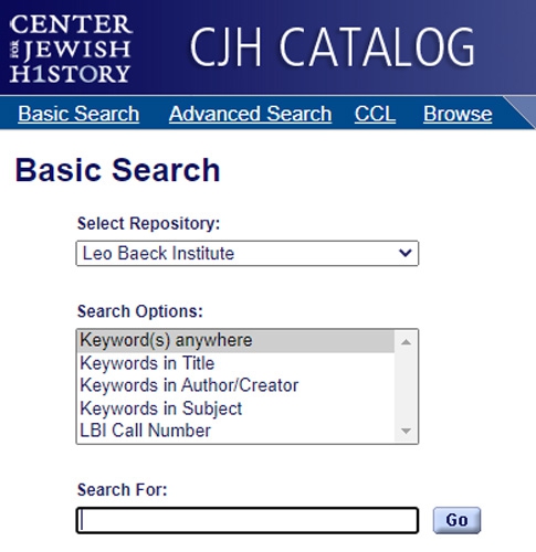 Catalog Page - CJH Legacy Catalog