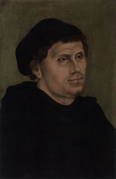 Luther as a Monk, by Lucas Cranach