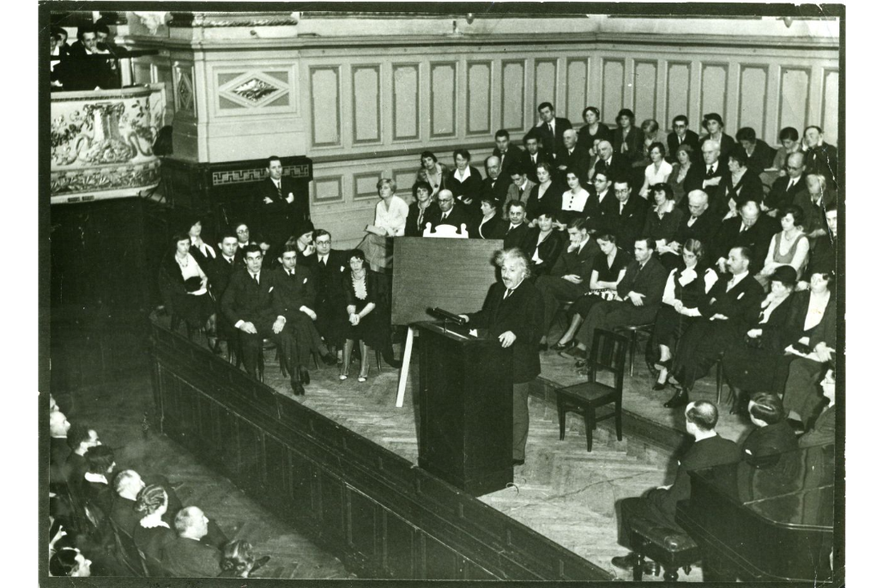 einstein speaking
