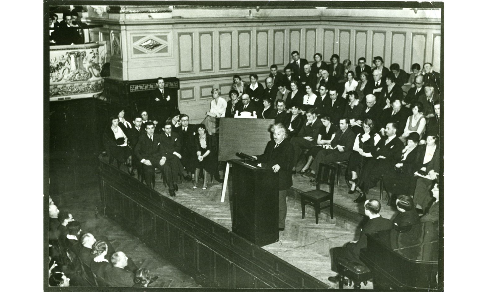 einstein speaking