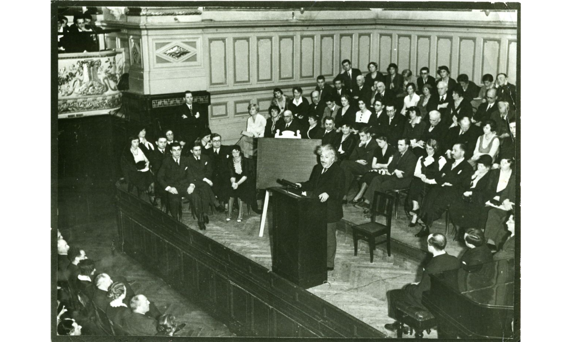 einstein speaking