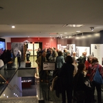 exhibit crowded
