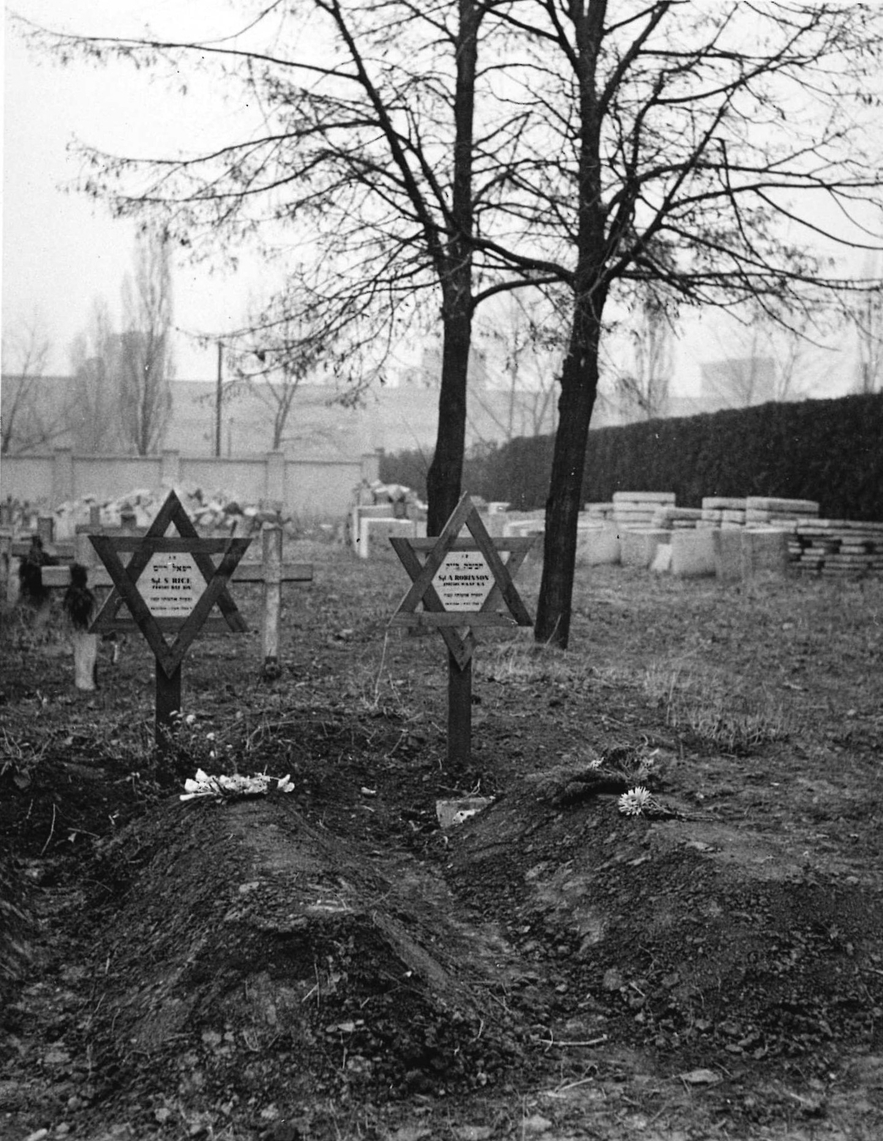 Paratrooper graves outside of Prague, about 1949.