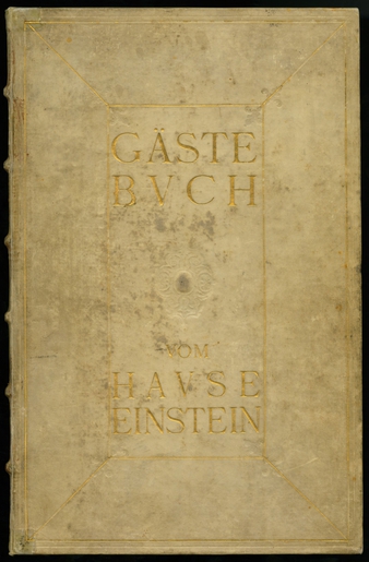 Gäste-Buch vom Hause Einstein – Guestbook at House Einstein