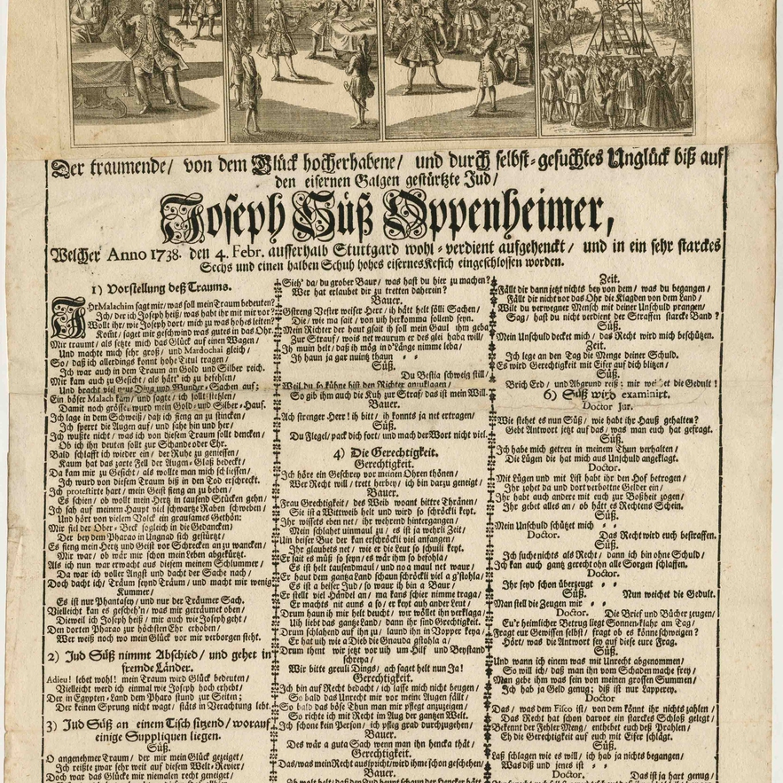 Joseph Süss Oppenheimer broadside