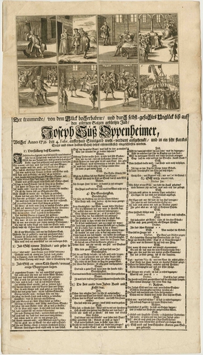 Joseph Süss Oppenheimer broadside