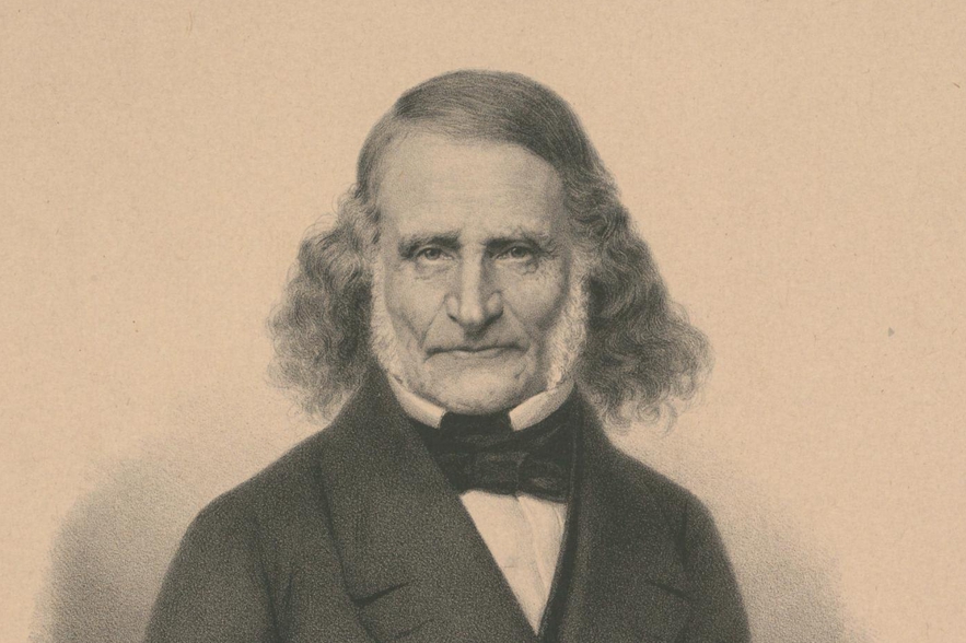 Portrait of Leopold Zunz by Carl Fischer