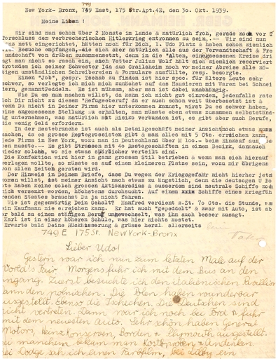 letter 30 Oct 1939