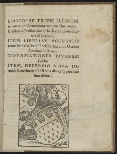 Epistolae trium illustrium virorum 1518
