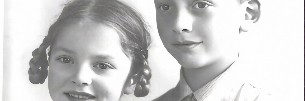 Udo and his sister Ulla in 1933
