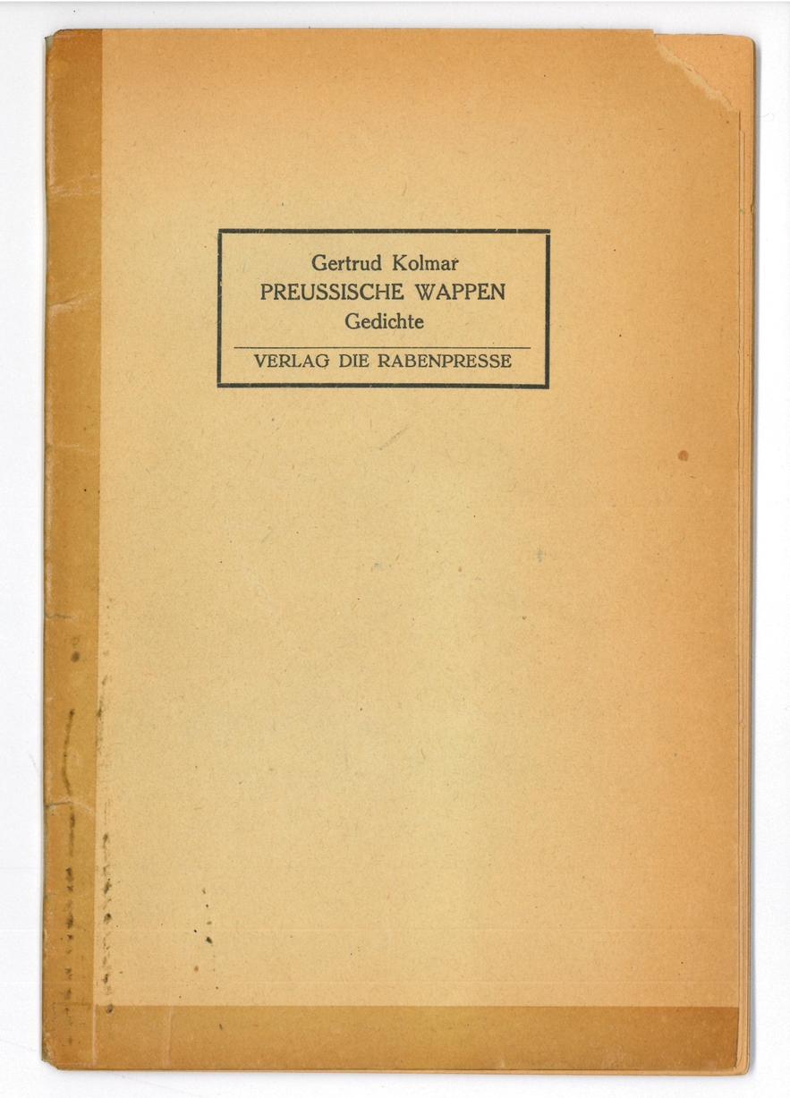 Gertrud Kolmar's Preussische Wappen